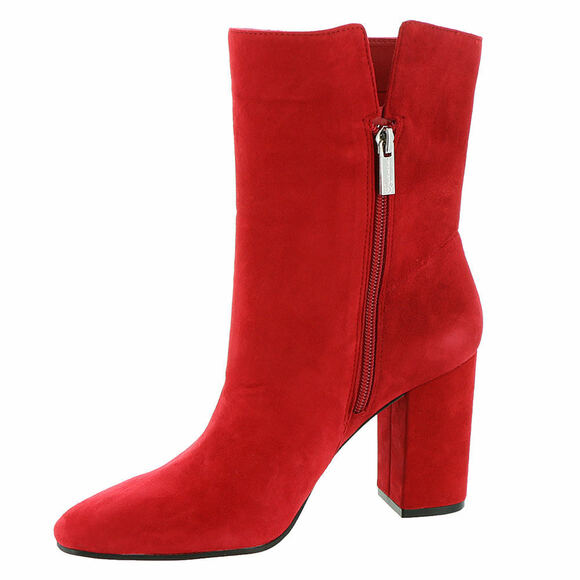 Jessica Simpson Women Mid-Calf Booties Kaelin Size US 5M Richest Red Kid Suede - Picture 2 of 6